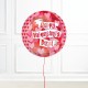 Playful Valentine’s Heart ORBZ Balloon
