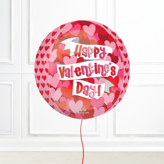 Playful Valentine’s Heart ORBZ Balloon