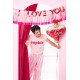 Red and Pink I Love You Banner