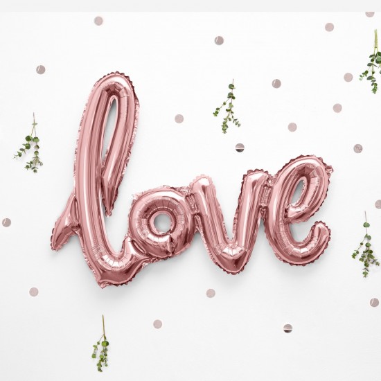 Rose Gold Foil Love Balloon