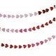 Pink to Red Heart Garland