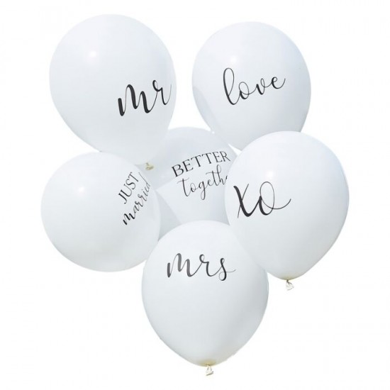 White Wedding Balloons