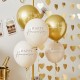 Happy Anniversary Nude and Gold Mix Balloons INFLATED Happy Anniversary Nude and Gold Mix Balloons INFLATED