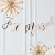 Gold Just Married Bunting