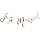 Gold Just Married Bunting